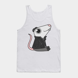 Opossum in a jacket Tank Top